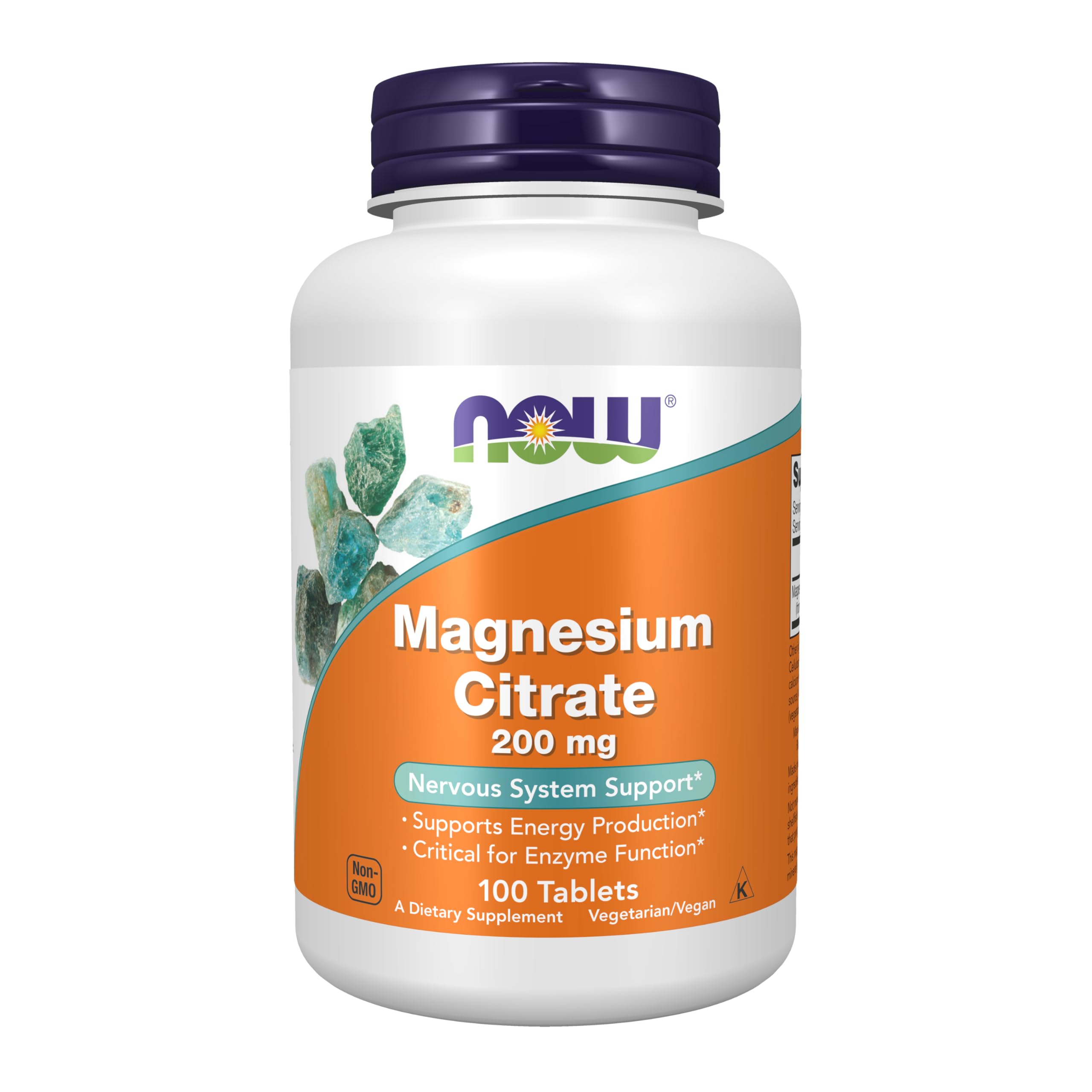 NOW Magnesium Citrate - 100 Tablets