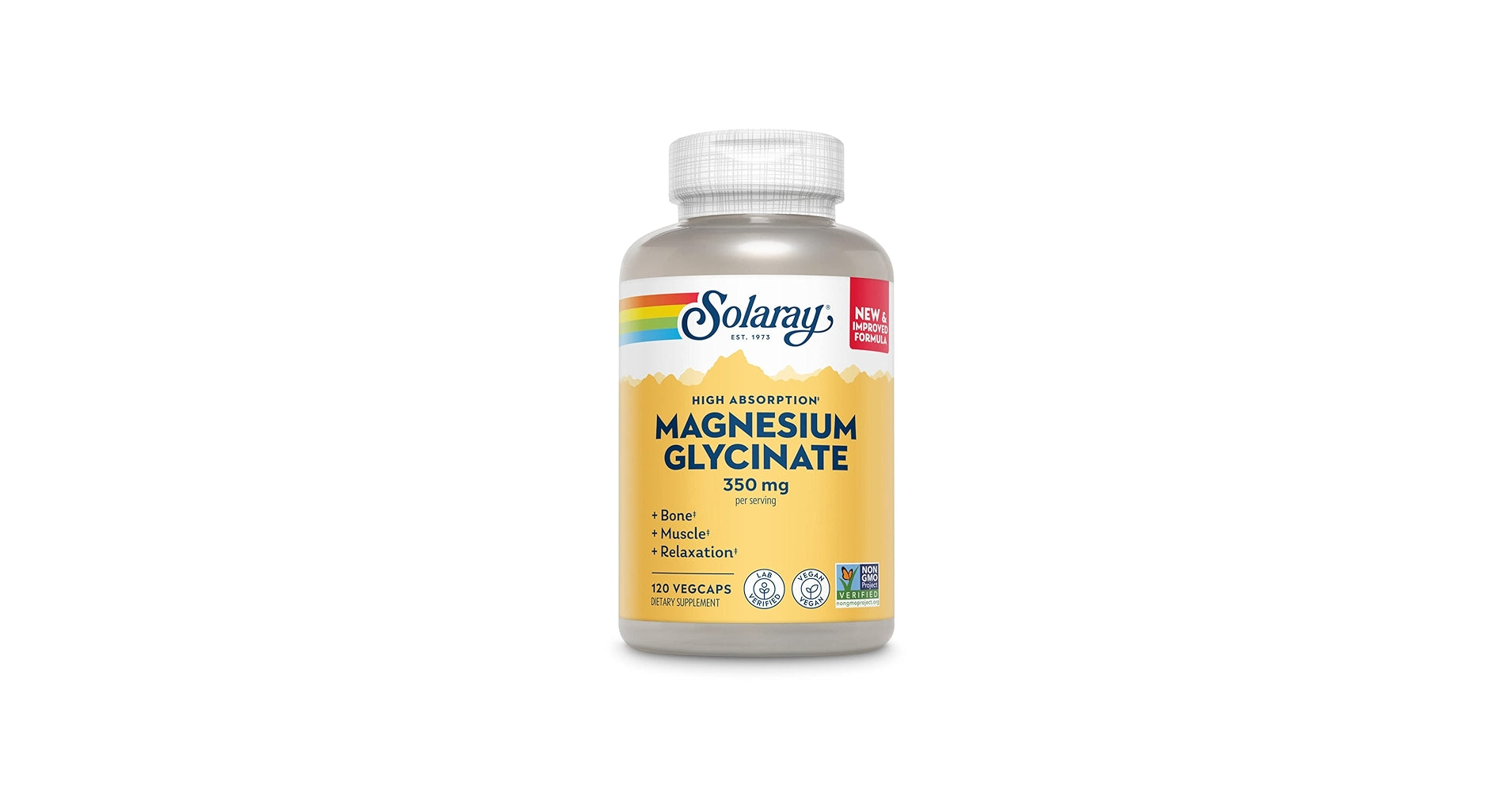 Solaray Magnesium Glycinate 350mg 120 tabs