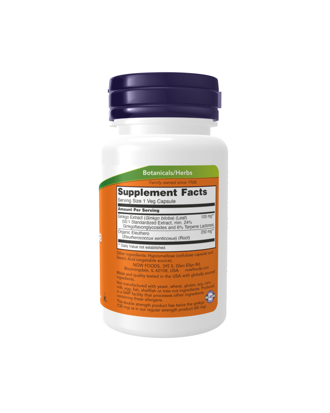 NOW Ginko Biloba 120mg - 50 Capsules