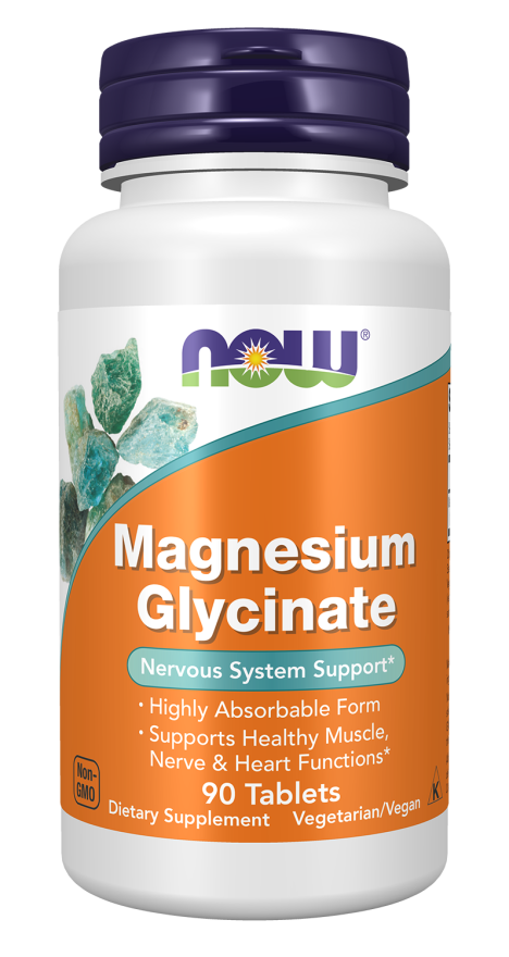 NOW Magnesium Glycinate - 90 Tablets