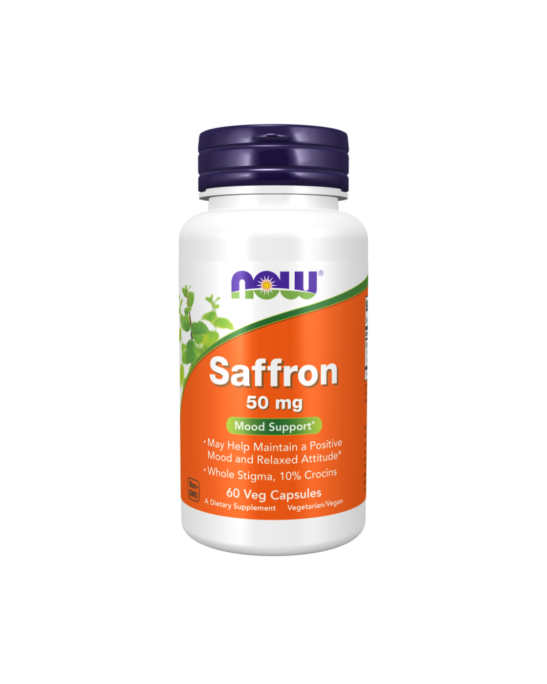 NOW Saffron 50mg - 60 Capsules