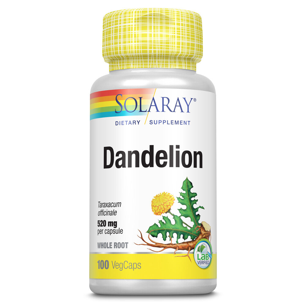 Solaray Dandelion Root 520mg - 100 Capsules