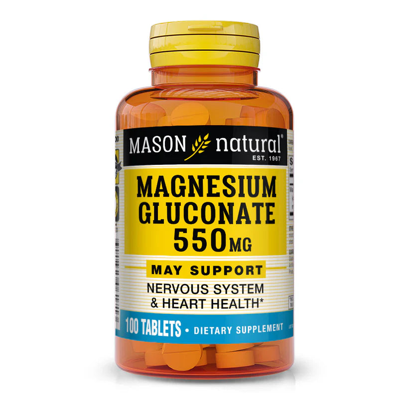 Mason Natural Magnesium Gluconoate - 100 Tablets