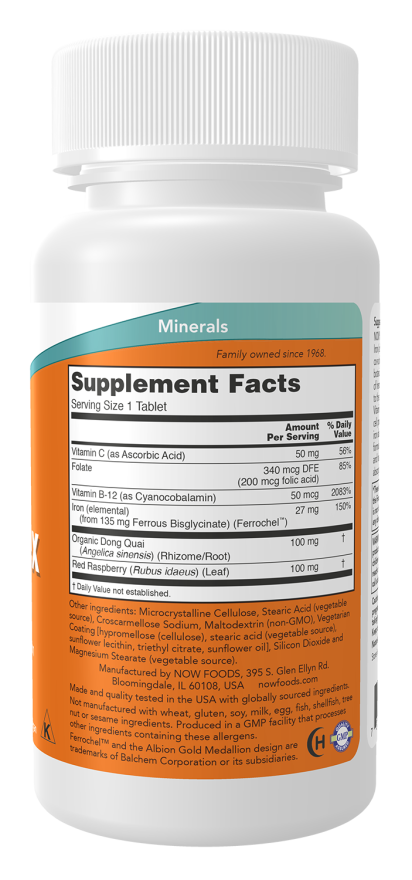 NOW Iron Complex - 100 Tablets