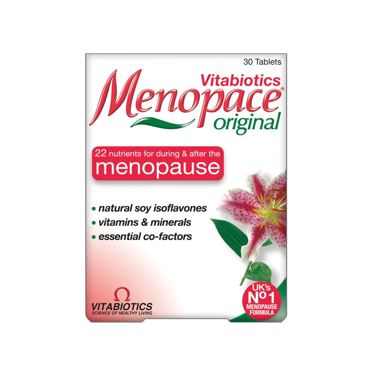 Vitabiotics Menopace Original 30 Tablets