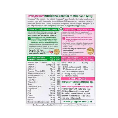 Vitabiotics Pregnacare Plus Omega-3 28 Tablets + 28 Capsules