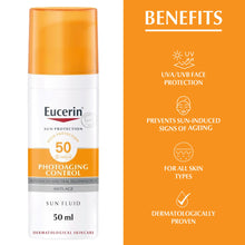 يوسرين سائل الشمس للتحكم في شيخوخة البشرة SPF50