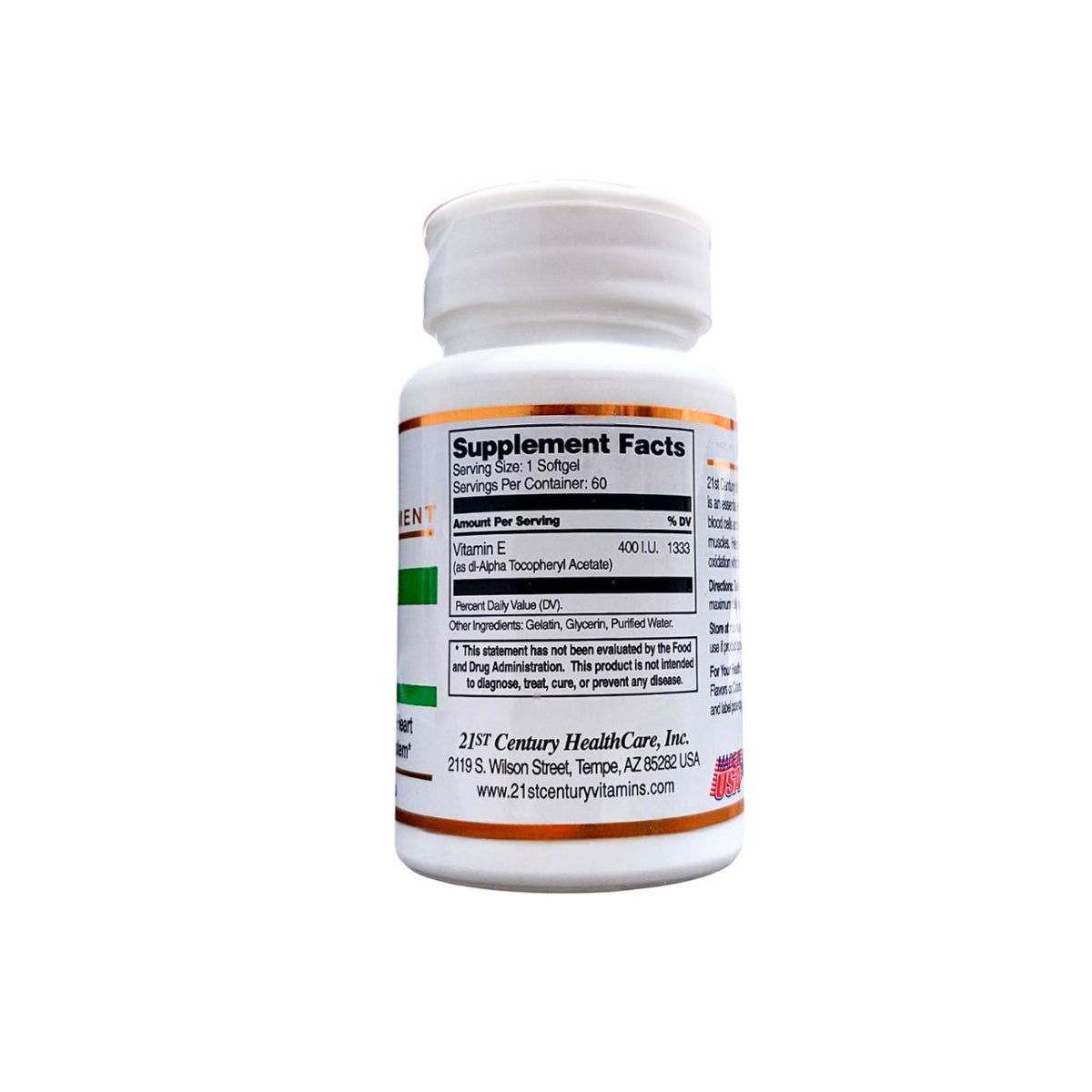 21st Century Vitamin E 400 IU 60 Softgels