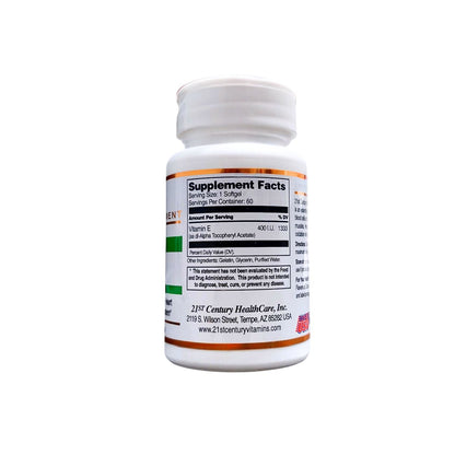 21st Century Vitamin E 400 IU 60 Softgels