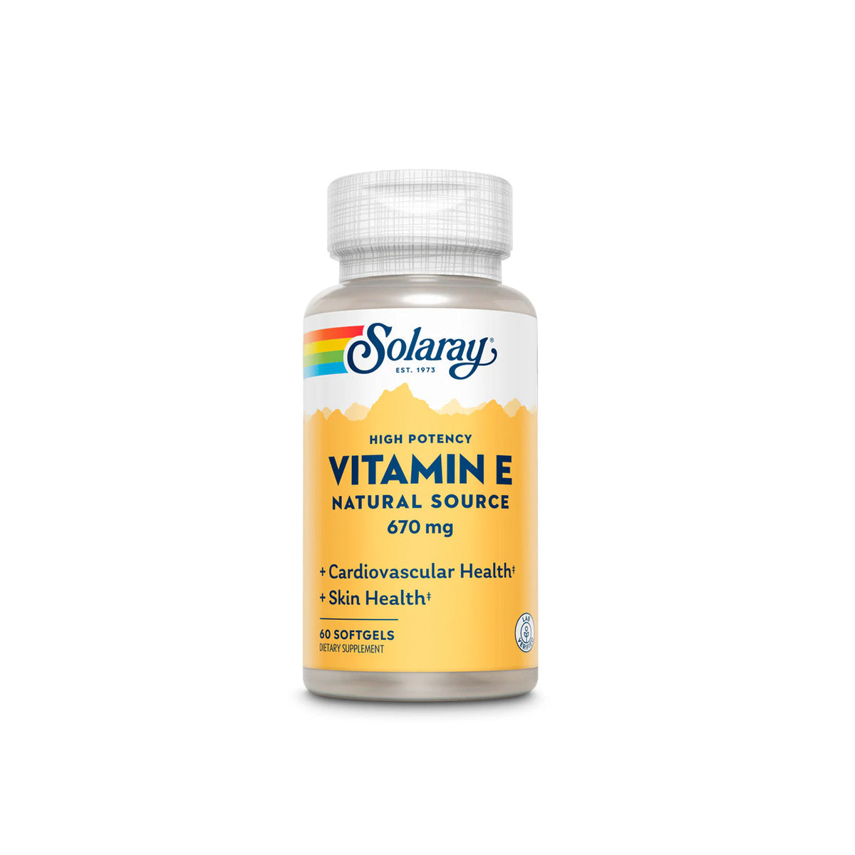 Solaray Vitamin E 670mg (1,000 IU) 60 Softgels