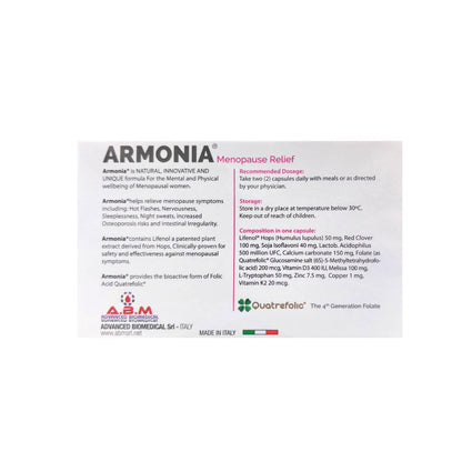 ABM Armonia Menopause Relief 30 Capsules