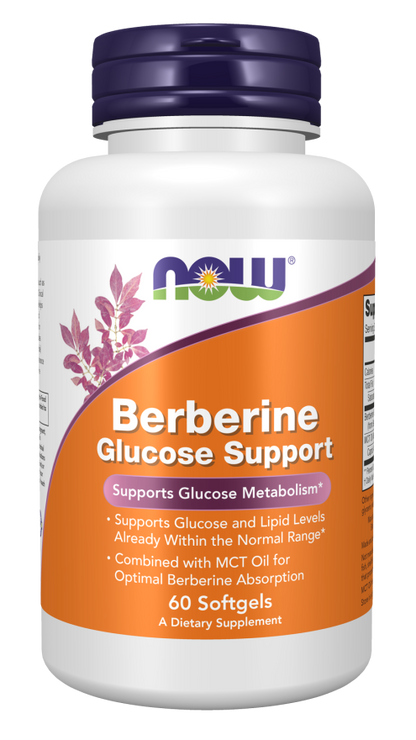NOW Berberine Glucose Support - 60 Softgels