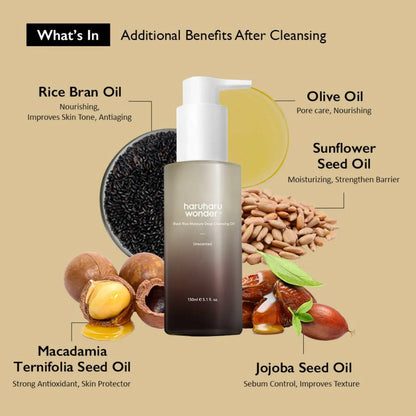 Haruharu Black Rice Moisture Deep Cleansing Oil