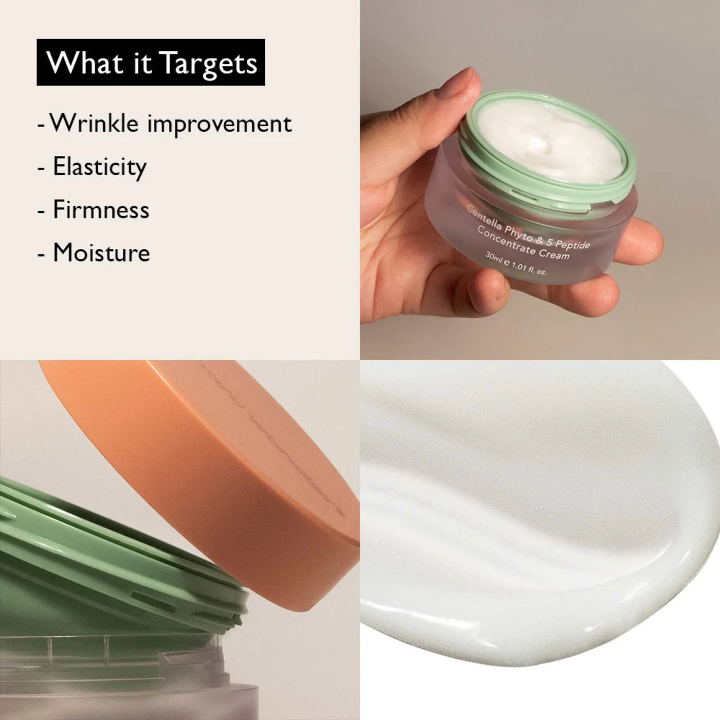 Haruharu Centella Phyto & 5 Peptide Concentrate Cream