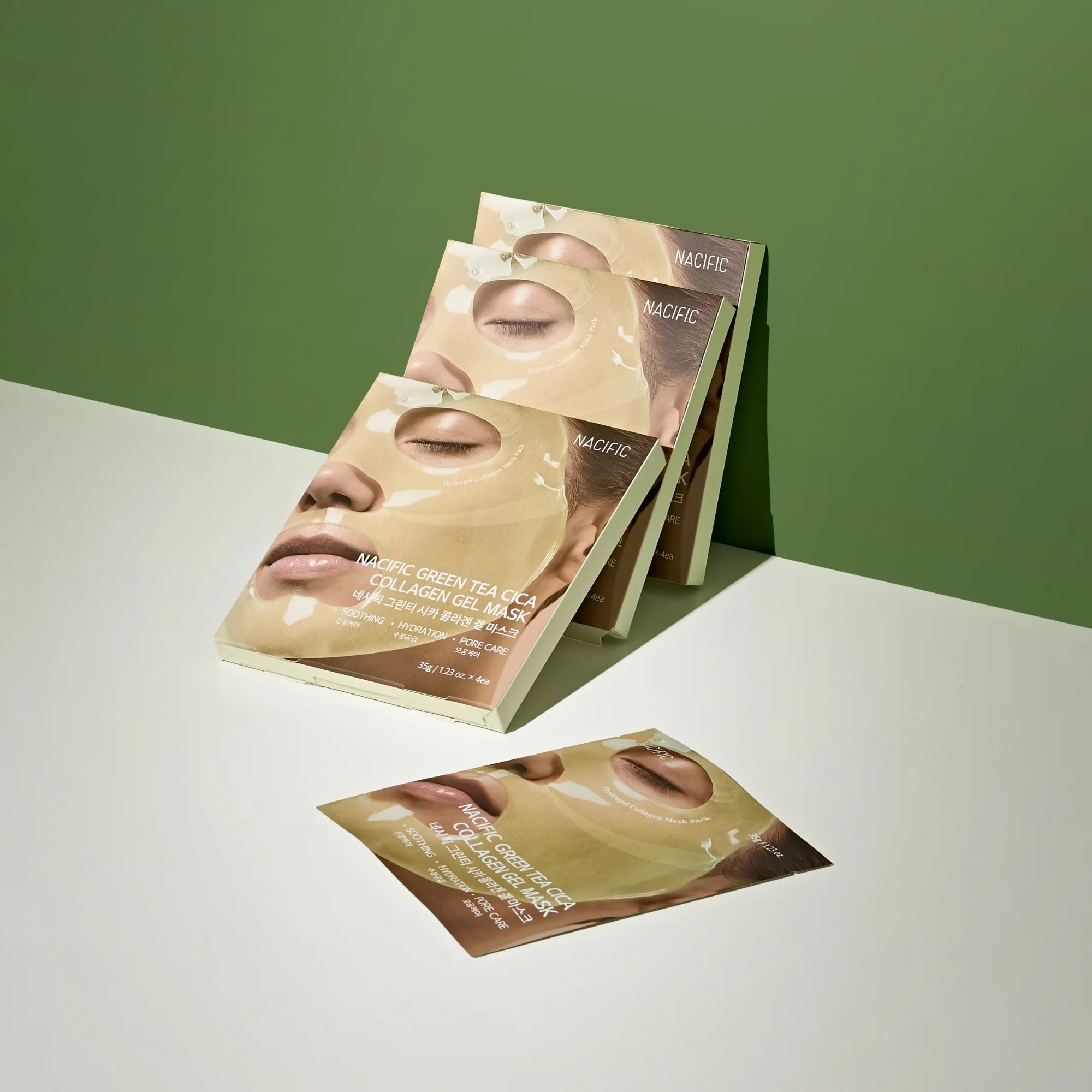 NACIFIC Green Tea Cica Collagen Gel Mask Sheet
