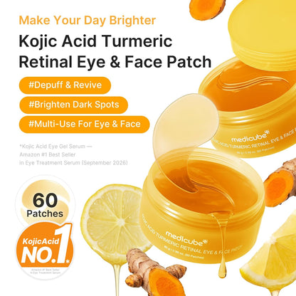 Medicube Kojic Acid Turmeric Eye Patches - 60 pcs