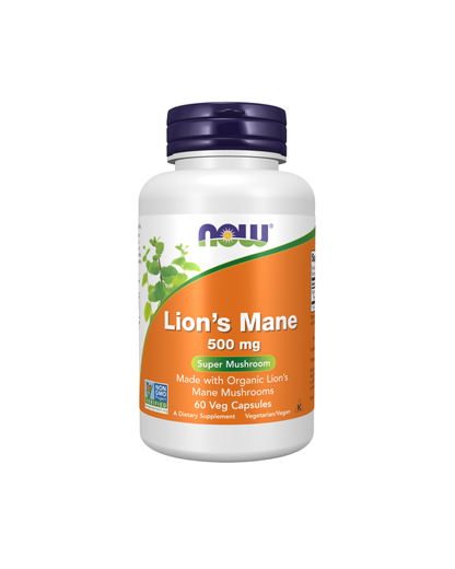 NOW Lion's Mane 500mg - 60 Capsules