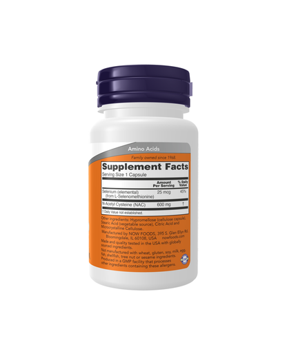 NOW NAC 600mg - 30 Capsules