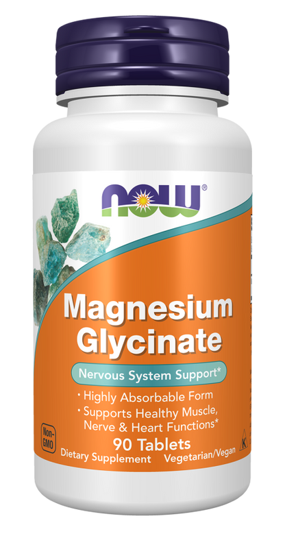 NOW Magnesium Glycinate - 90 Tablets