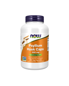 NOW Psyllium Husk Caps 500mg - 200 Capsules