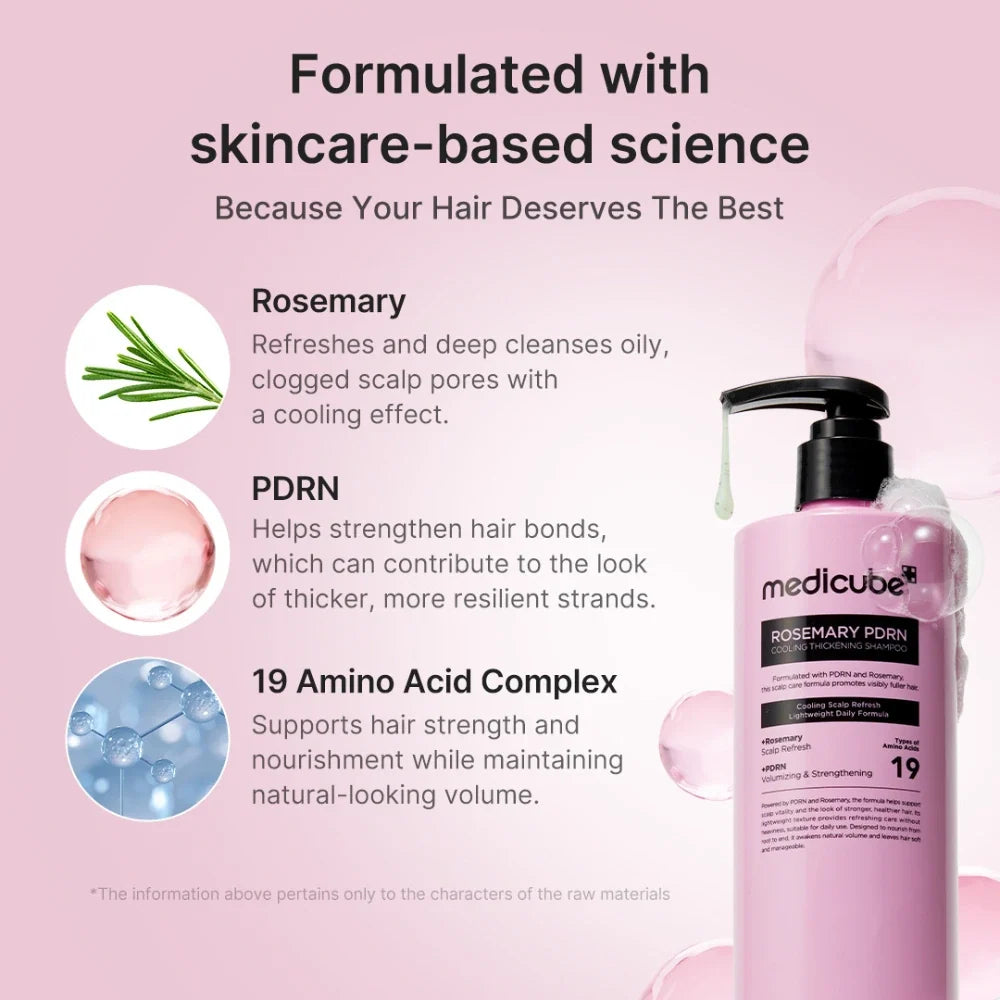 Medicube Rosemary PDRN Cooling Thickening Shampoo