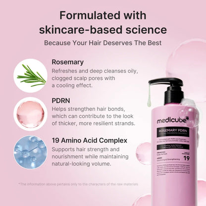 Medicube Rosemary PDRN Cooling Thickening Shampoo