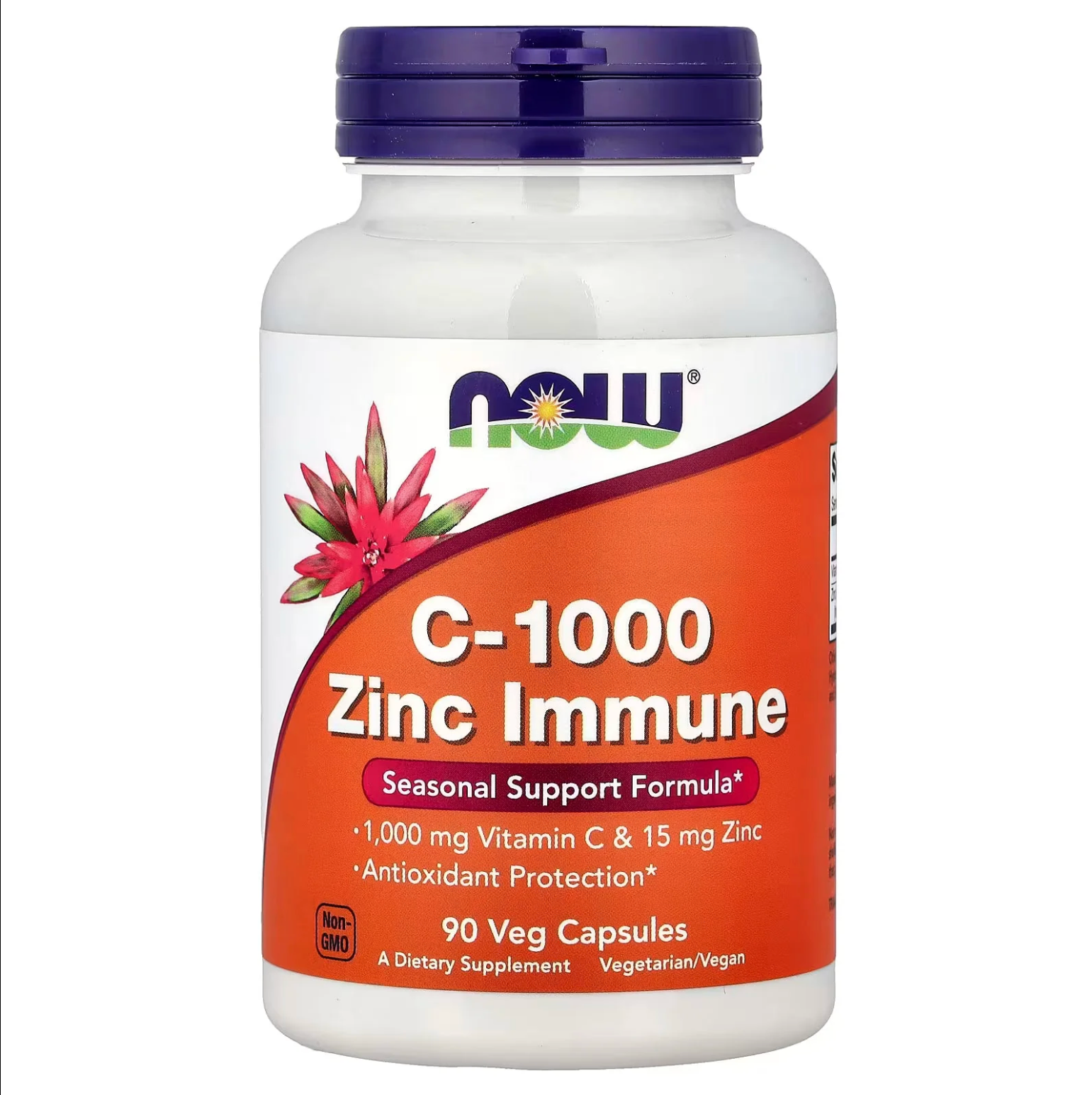 NOW C-1000 Zinc Immune - 90 Capsules