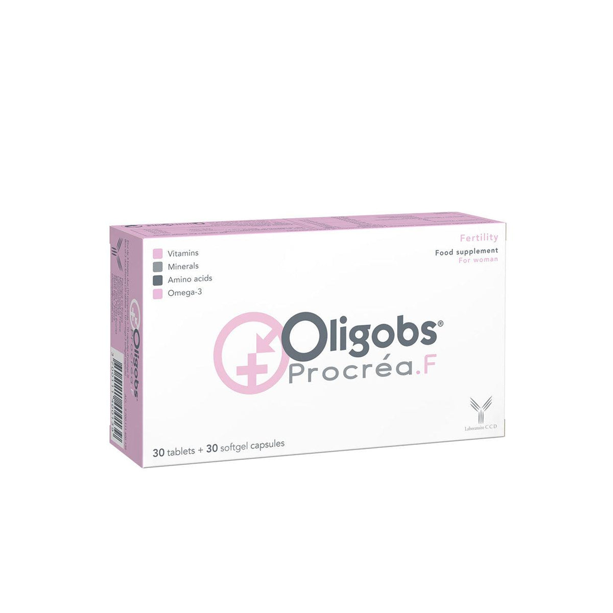 CCD Oligobs Procréa F Female Fertility 30 Capsules