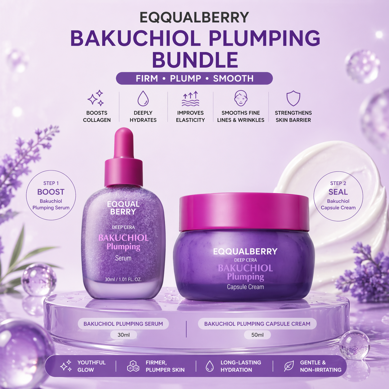 EQQUALBERRY Bakuchiol Plumping Bundle