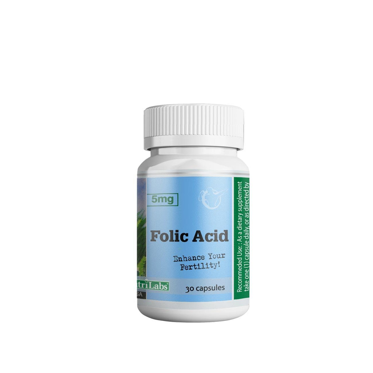 NutriLabs Folic Acid 5mg 30 Capsules