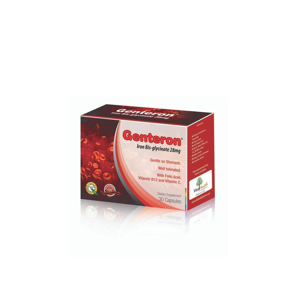 Vital Health Genteron 30 Capsules